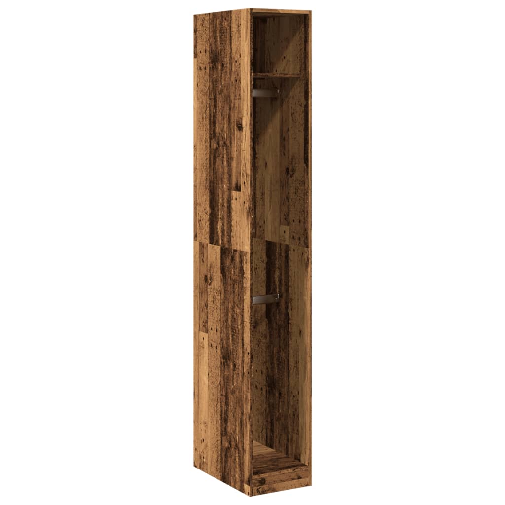 Kleiderschrank Altholz-Optik 30x50x200 cm Holzwerkstoff