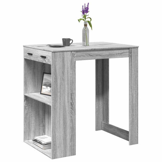 Bartisch Grau Sonoma 102x70x103,5 cm Holzwerkstoff