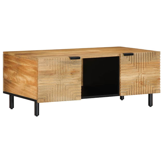 Couchtisch Braun 100x54x40 cm Massivholz Mango