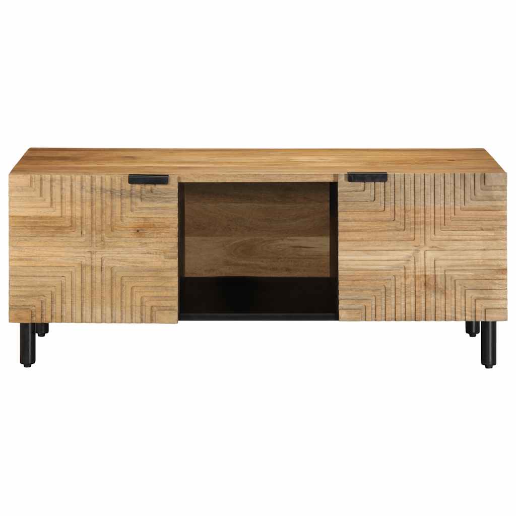 Couchtisch Braun 100x54x40 cm Massivholz Mango