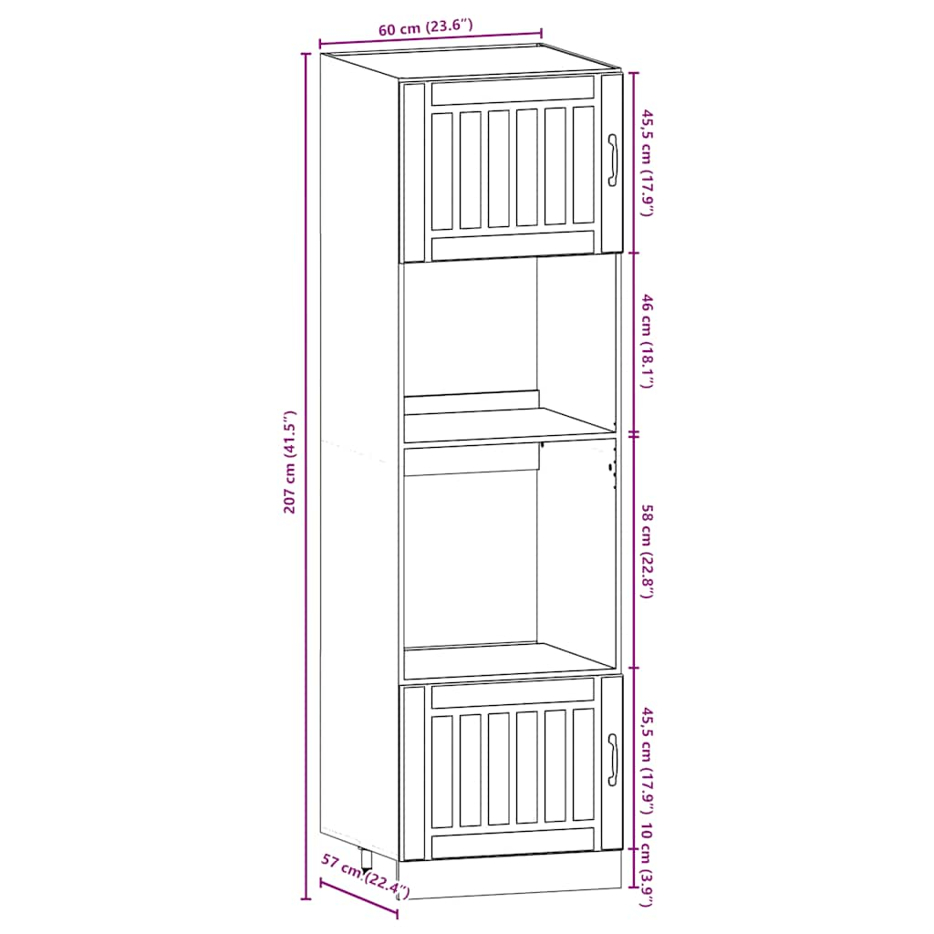 7-tlg. Küchenschrank-Set Kalmar Schwarz Holzwerkstoff