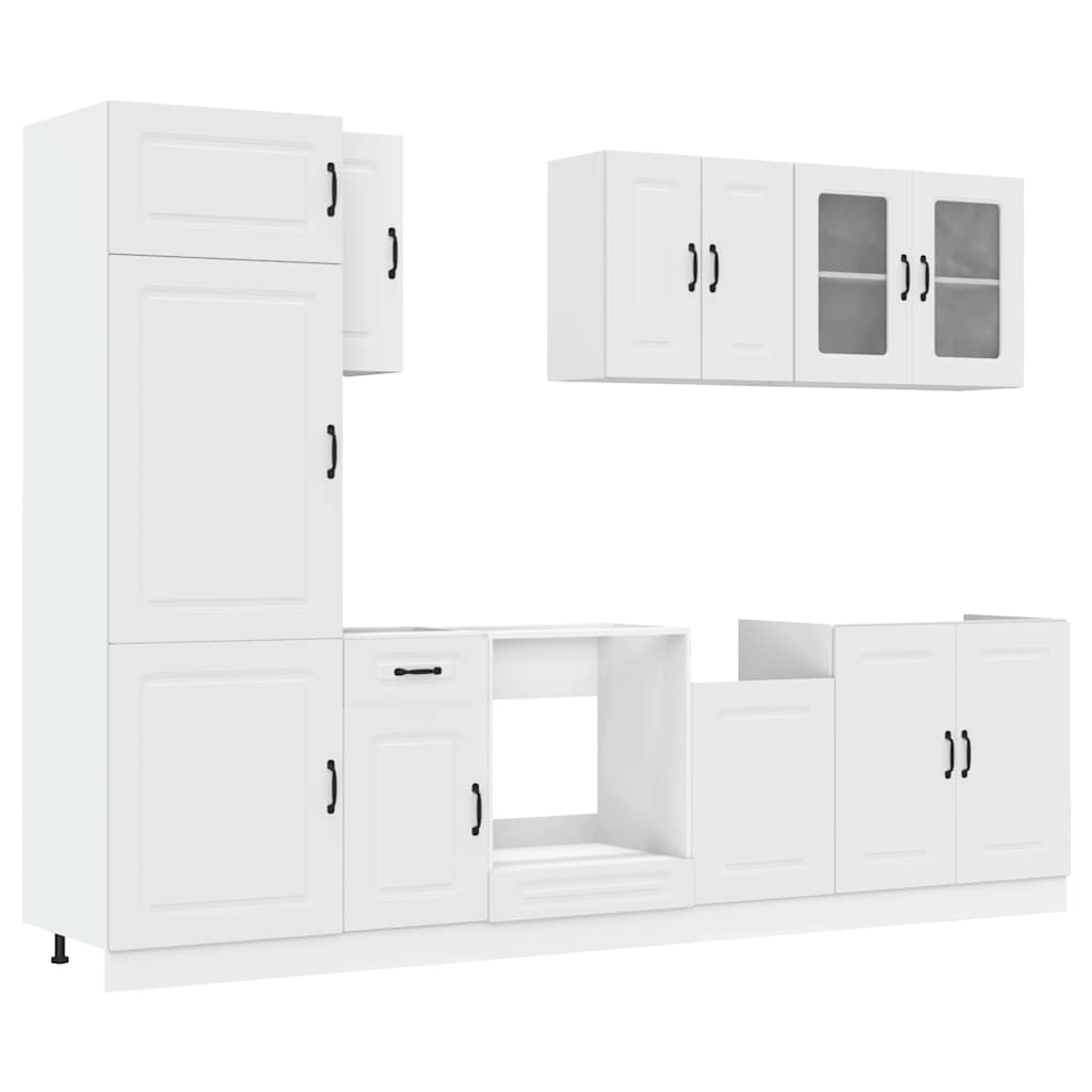 8-tlg. Küchenschrank-Set Kalmar Weiß Holzwerkstoff