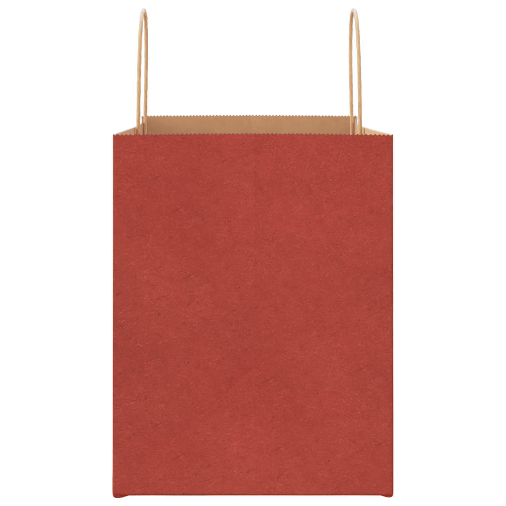 Papiertragetaschen 250 Stk. mit Henkeln Rot 32x22x28 cm