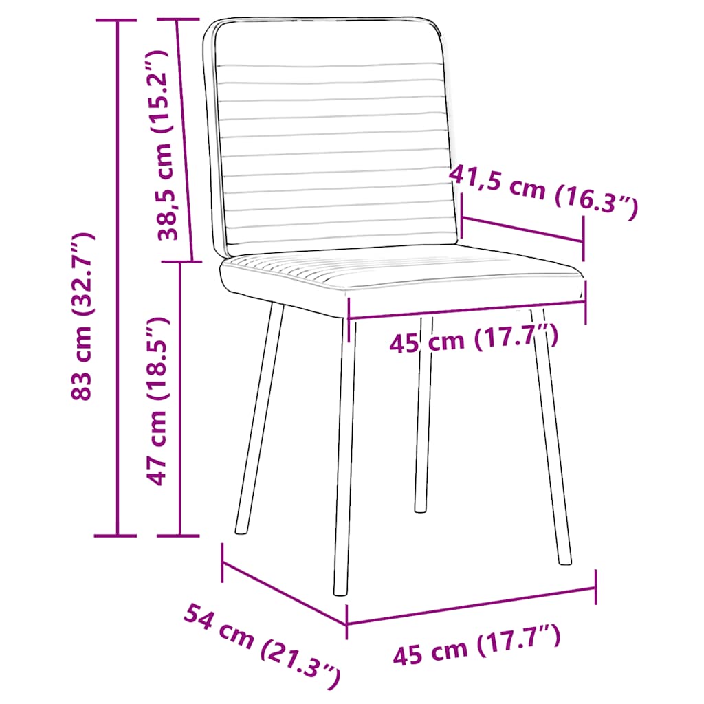 Esszimmerstühle 4 Stk. Braun Samt