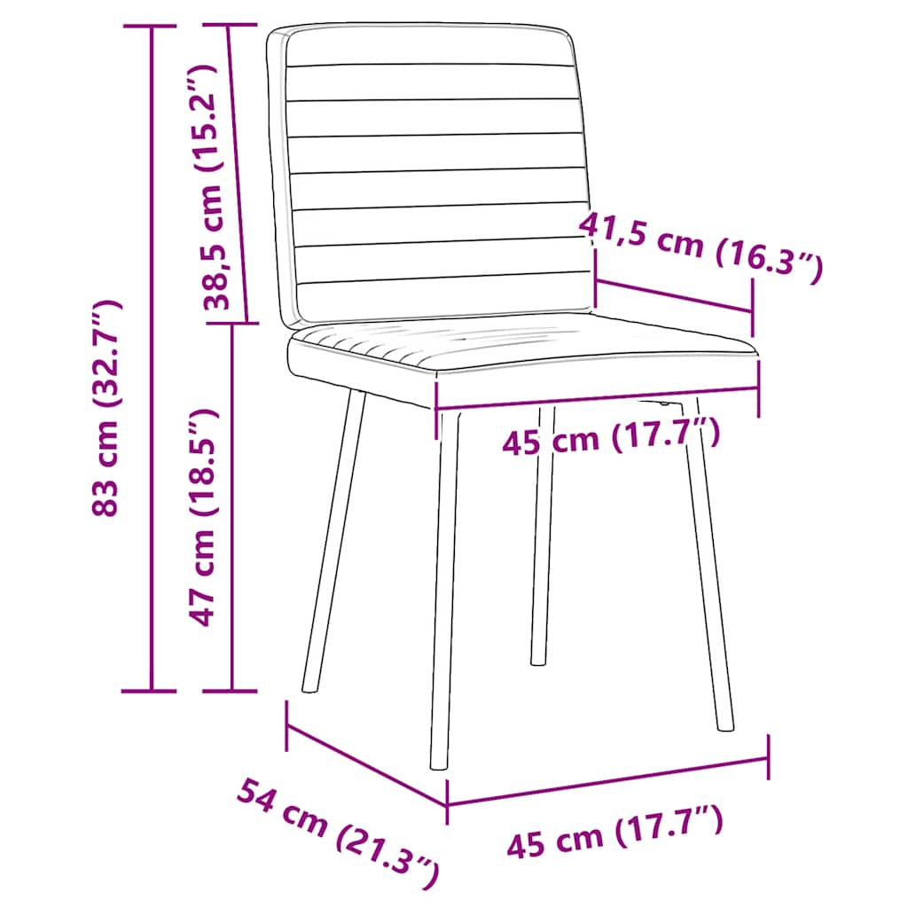 Esszimmerstühle 4 Stk. Dunkelgrau Samt