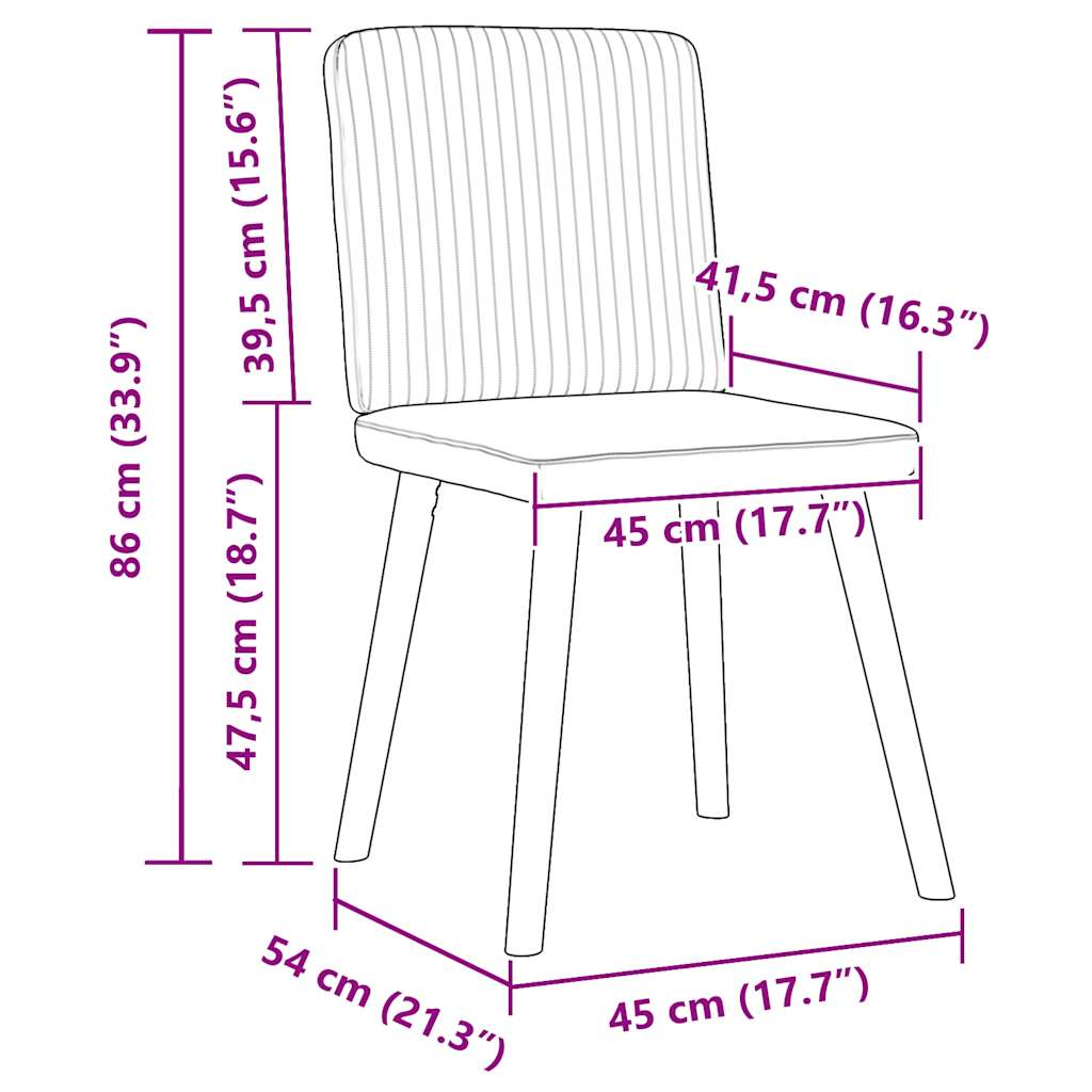 Esszimmerstühle 4 Stk. Creme Stoff