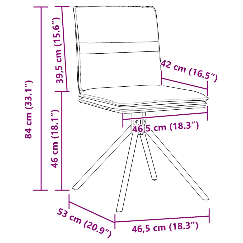 Esszimmerstühle 4 Stk. Braun Kunstleder in Wildleder-Optik