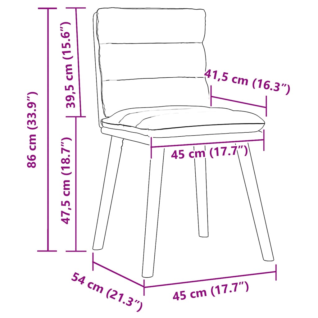 Esszimmerstühle 4 Stk. Dunkelgrau Stoff