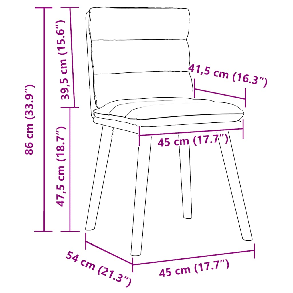 Esszimmerstühle 4 Stk. Creme Stoff