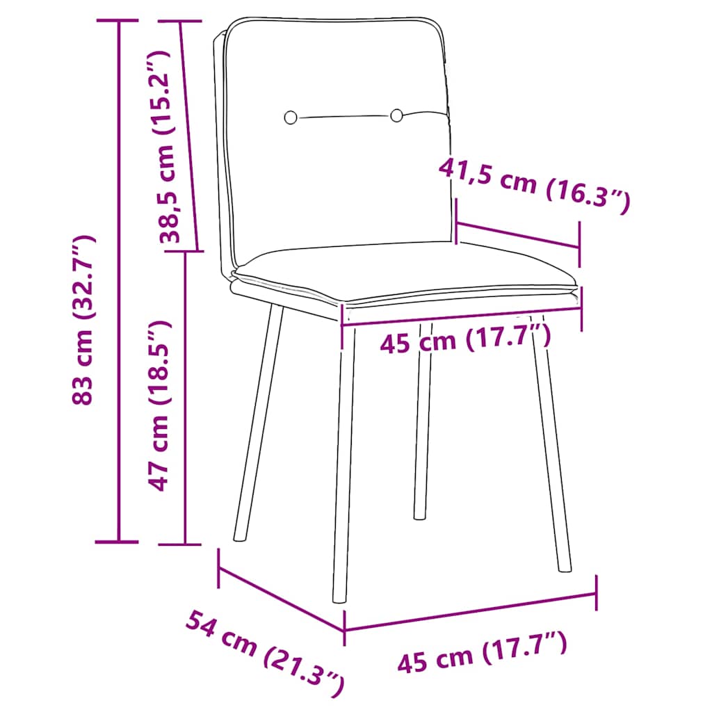 Esszimmerstühle 4 Stk. Rosa Samt