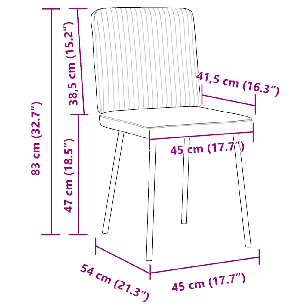 Esszimmerstühle 6 Stk. Braun Samt