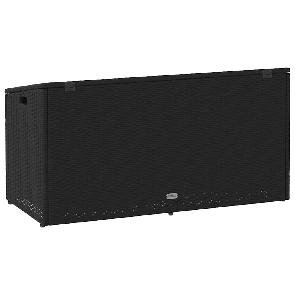 Garten-Auflagenbox Schwarz 110x50x58 cm Poly Rattan