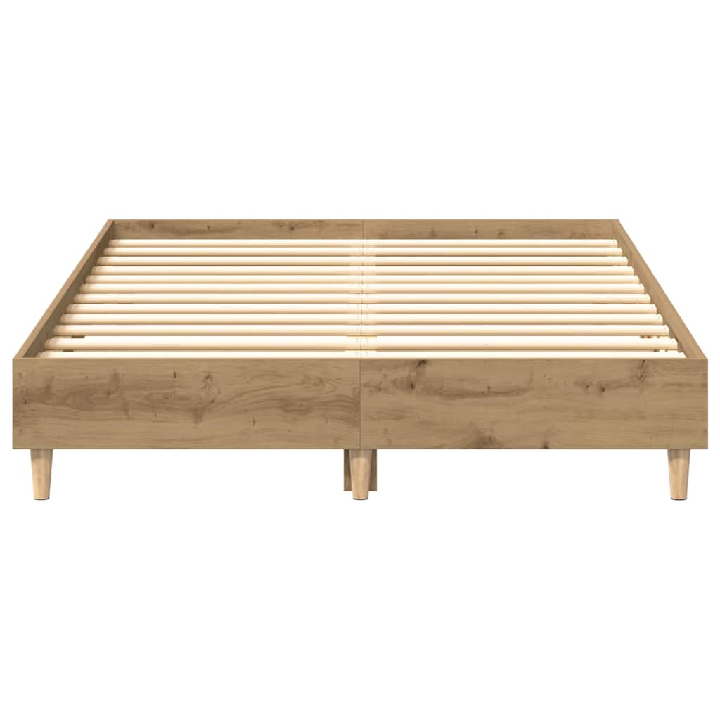 Bettgestell ohne Matratze Artisan-Eiche 120x200cm Holzwerkstoff