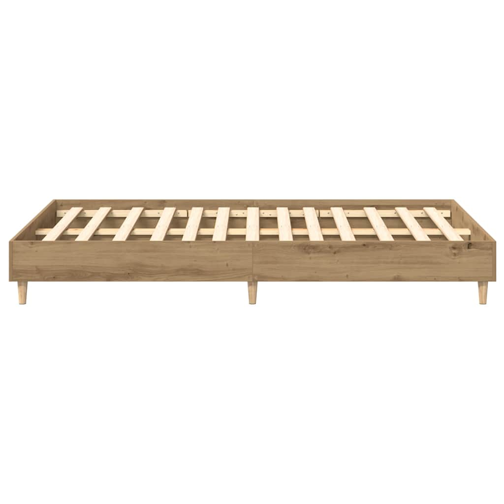 Bettgestell ohne Matratze Artisan-Eiche 140x190cm Holzwerkstoff