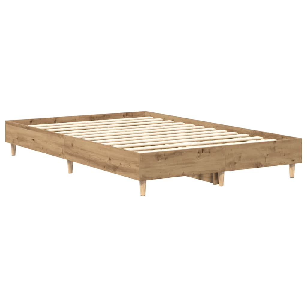 Bettgestell ohne Matratze Artisan-Eiche 140x190cm Holzwerkstoff